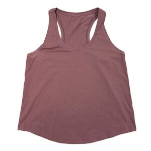 Lululemon Racerback Tank Top Women's Size 10 Mauve Rose Pink Athletic Yoga Gym